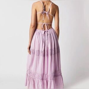 Free People Taking Sides Maxi Dress in Petal Rains